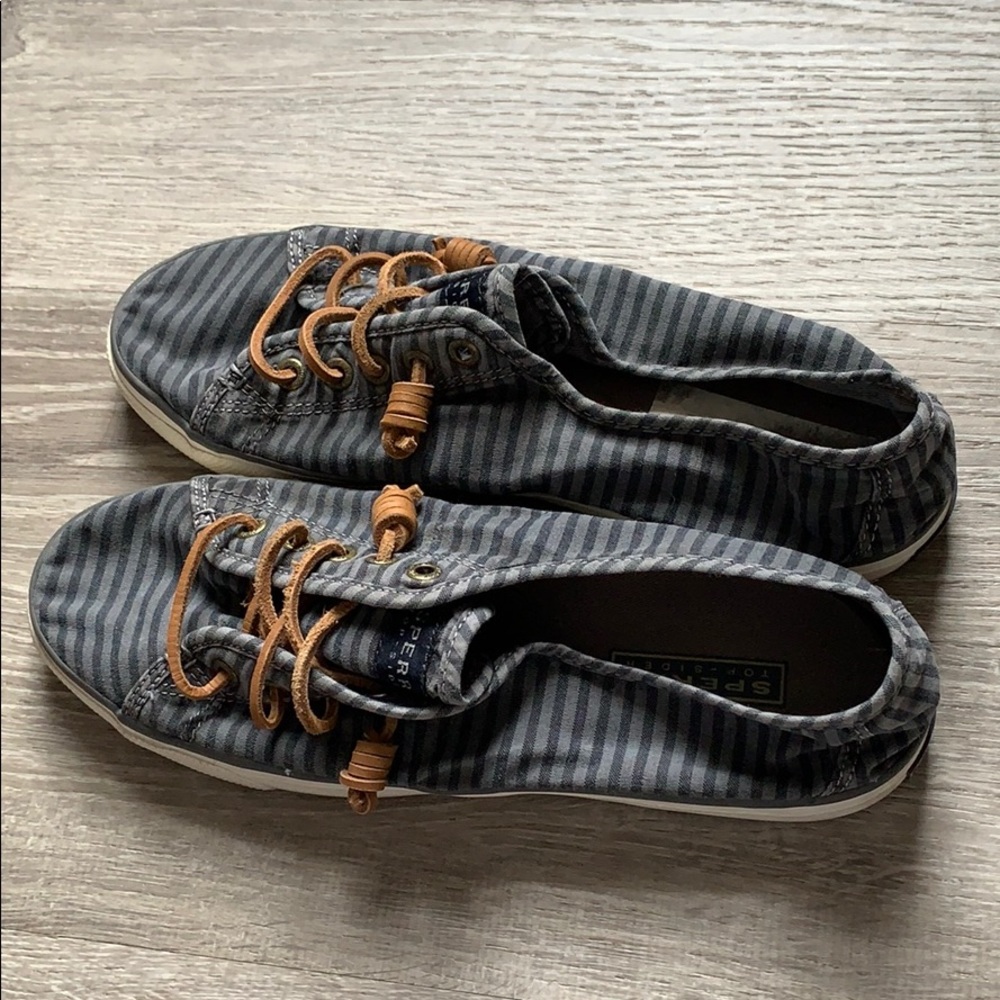 Sperry Striped Canvas Shoes Women’s  Size 10